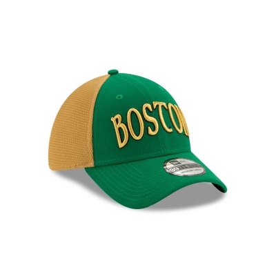 Boston Celtics Gorra | New Era 2019 NBA Authentics City Series 39thirty Stretch Fit Cap Mexico - Verdes